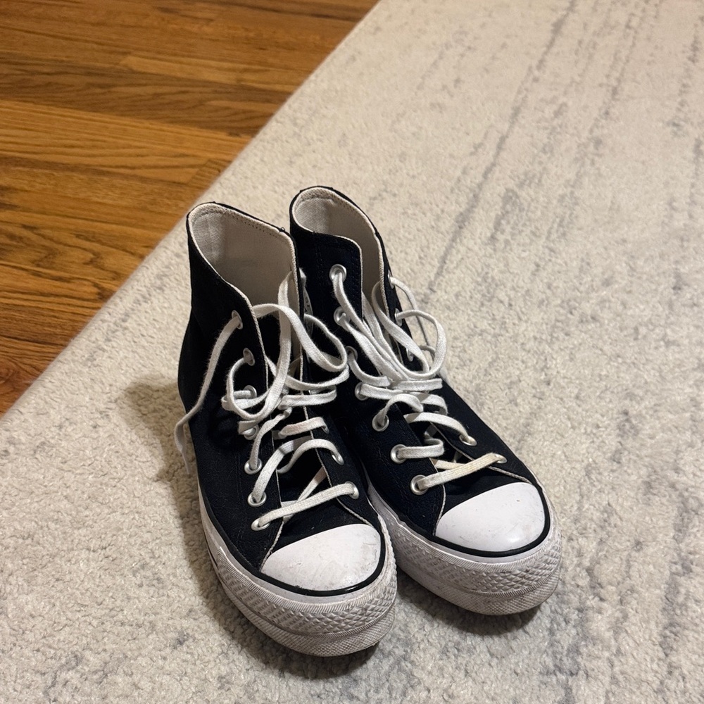 Converse Black and White High-Tops